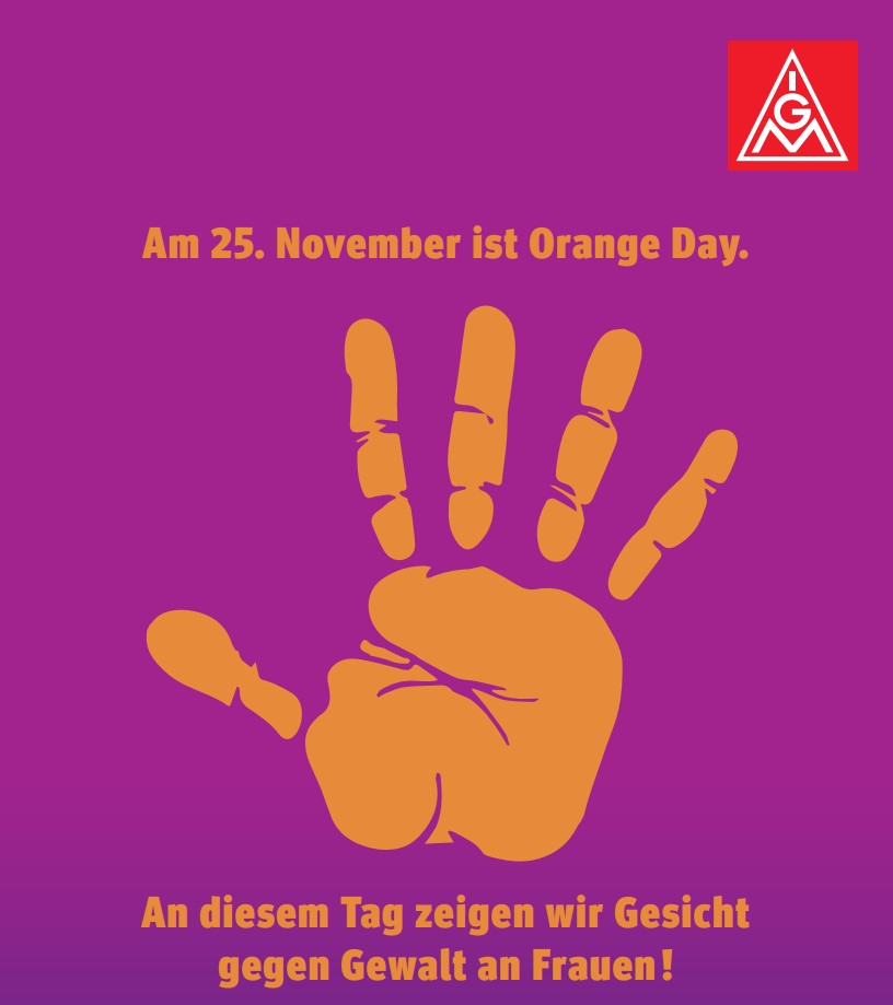 Tag gegen Gewalt an Frauen Orange Day 2024 Flyer