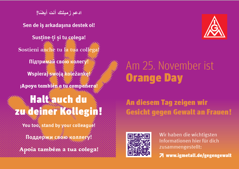 Static Sticker "Tag gegen Gewalt an Frauen" 