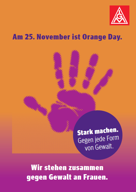 Flyer "Tag gegen Gewalt an Frauen" für alle